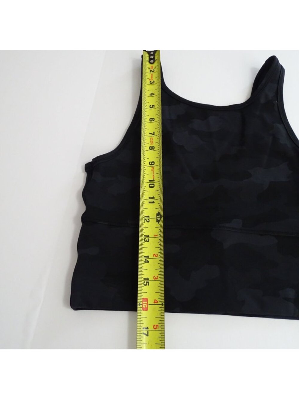 Lululemon Longline Sports Bra Women Size S Black Gray Camo Unlined NO Padding - Picture 5 of 5